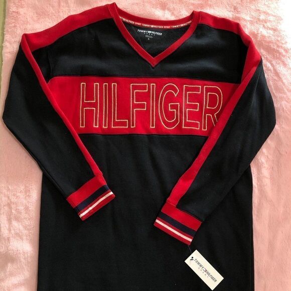 NWT: Tommy Hilfiger Sport Logo Fleece Dress - Picture 2 of 8